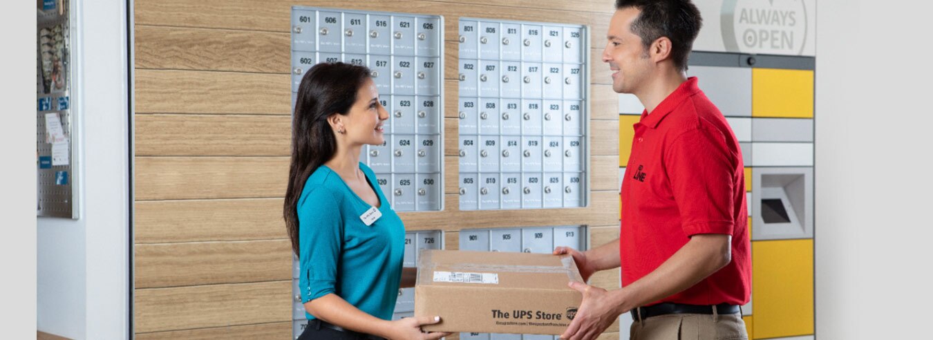 Ups post box deals cost